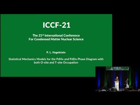 ICCF-21 - Peter L. Hagelstein - Statistical Mechanics Models for the PdHx and PdDx Phase Diagram...