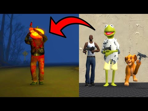 CREEPY PUMPKIN HEAD NPC IS INVINCIBLE! - Garry's mod Sandbox