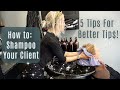 How To Shampoo Your Client| Step-By-Step