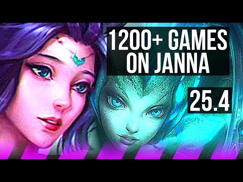 JANNA & Xerath vs NAMI & Tristana (SUP) | 1200+ games | NA Grandmaster | 25.4