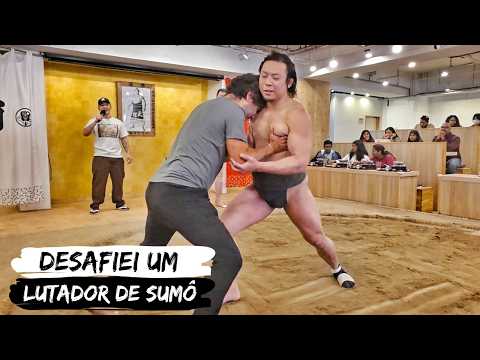 Participando de uma LUTA de SUMÔ no Japão