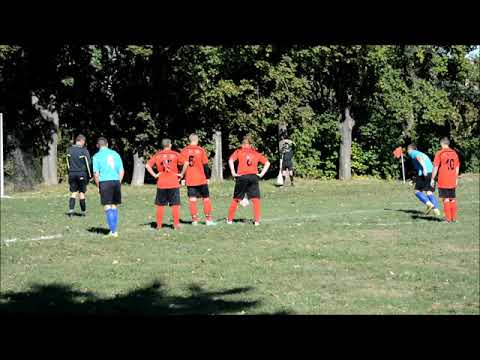 (30.09.2018) B klasa: Lechia Rokitnica - Kuźnia II Jawor 3:4 - gol na 0:1 Patryka Borka