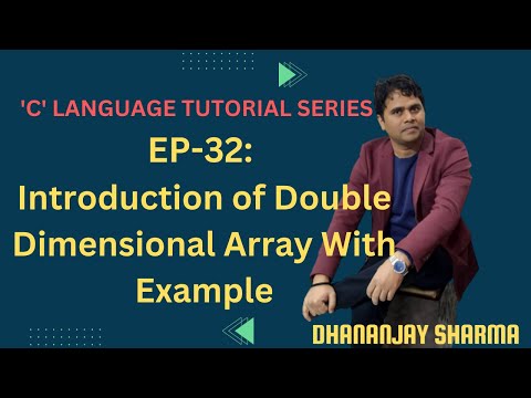 Ep 32c Language Double Dimensional Array With Example