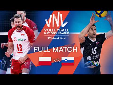 Волейбол POL vs. SLO — Full Match | Men's VNL 2021