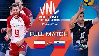 Волейбол POL vs. SLO — Full Match | Men's VNL 2021