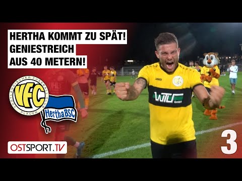Hertha kommt zu spät! Geniestreich aus 40 Metern: VFC Plauen - Hertha BSC II | Regionalliga Nordost