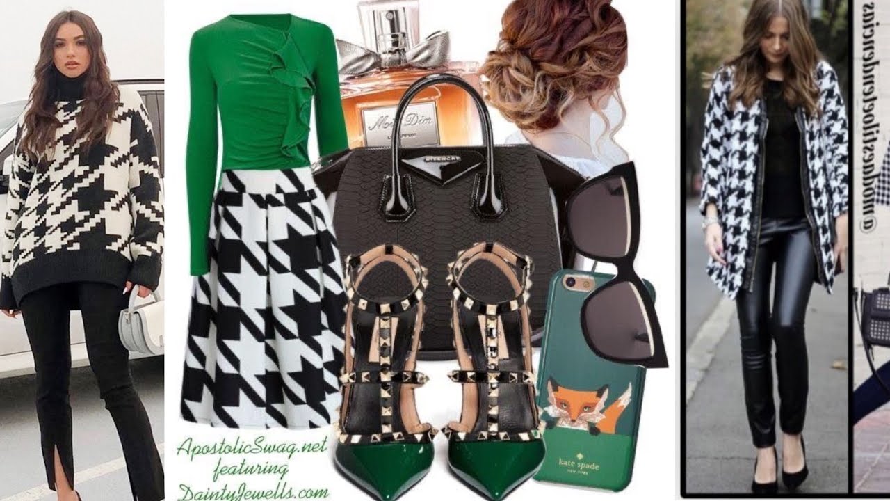 TENDENCIAS EN ESTAMPADO! Moda 2022 COMBINA ESTAMPADO PATA DE GALLO LOOKS VERSÁTILES FASHION 23