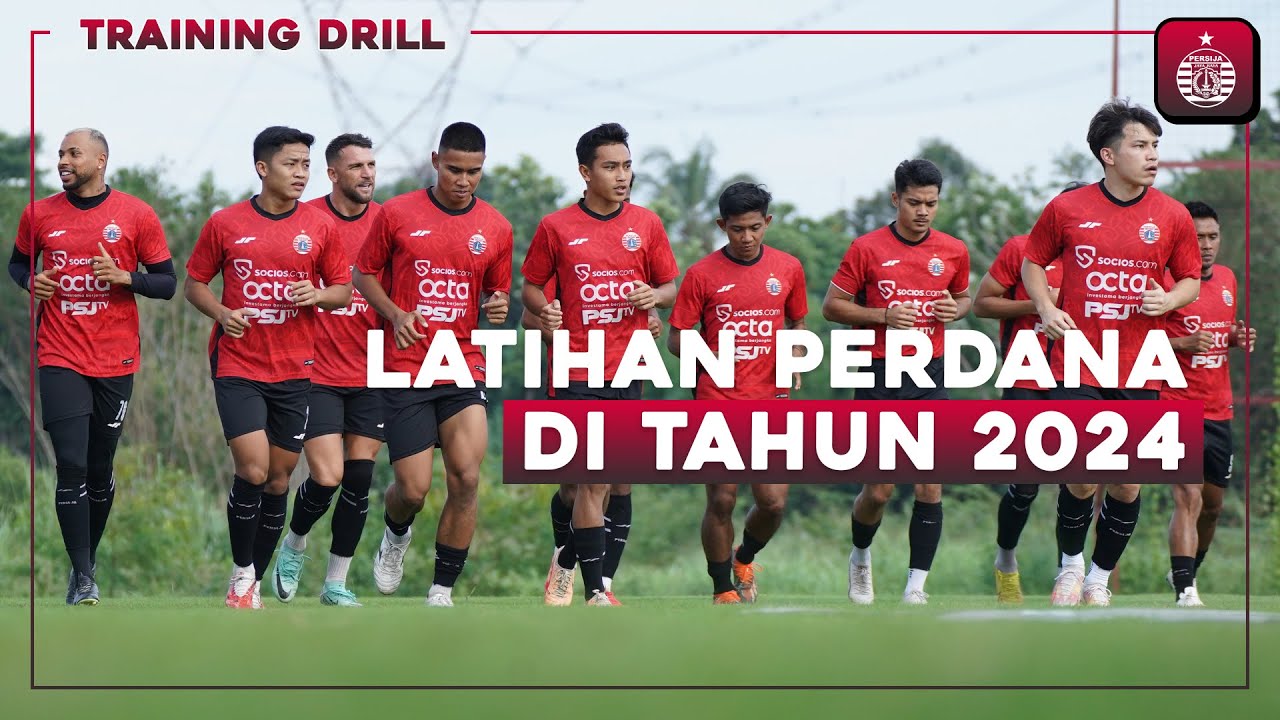 Latihan Perdana Skuad Persija di Tahun 2024 | Training Drill