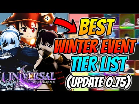 The *BEST* Winter Event Tier List IN Universal Tower Defense!