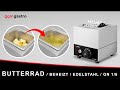 Heated Butter Wheel – Stainless Steel - GN 1/6 100 mm - 500 W - 30–85 °C - Bun/Bread Spreader