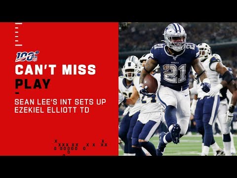 Sean Lee Hauls in the INT to Set Up a Zeke TD!