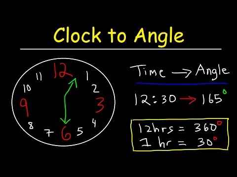 Clock Aptitude Reasoning Tricks Problems Finding Angle Between The Hands of a Clock Given Time