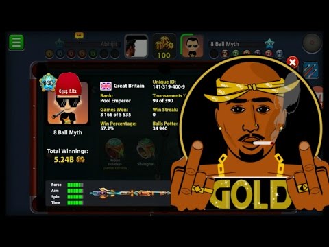 GameOnTom vs AJ31| 8 Ball Pool Indirect Shots with 8 Ball Myth  | LEGEND |