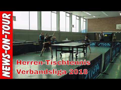 TT-VL 6-5 Tony Santolaya Wu  vs Justin Scharton | TTC Schwalbe Bergneustadt Tischtennis 14.01.2018