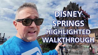 Disney Springs Walkthrough Highlighted Tour, With Information!
