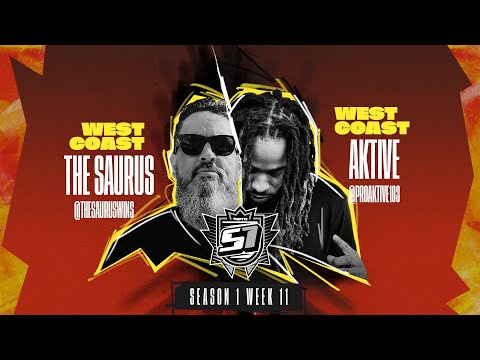 KOTD - Rap Battle - The Saurus vs Aktive  | S1W10