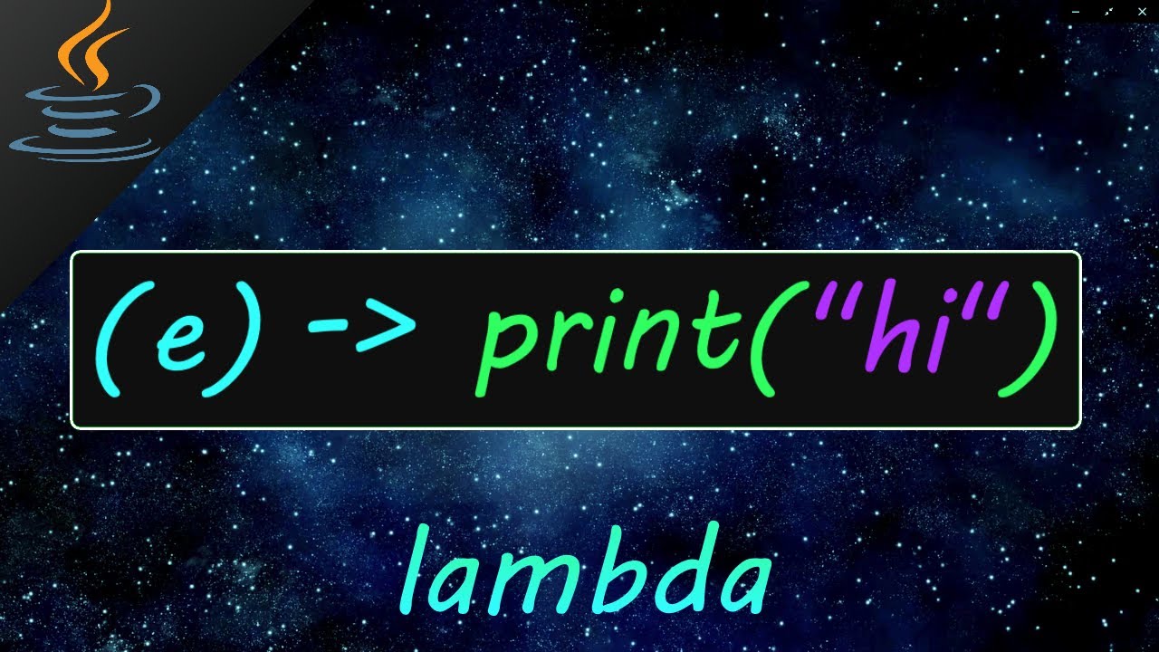 Java lambda λ