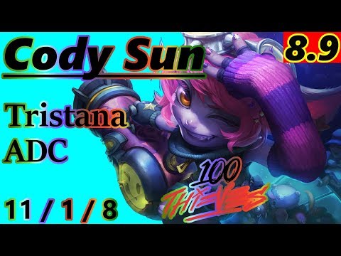 Cody Sun as Tristana ADC - S8 Patch 8.9 - Full Gameplay