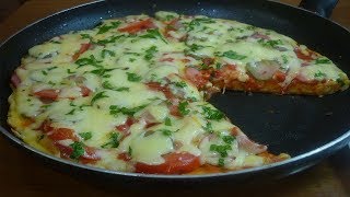 ПИЦЦА на сковороде за 5 минут / Быстрый рецепт пиццы фото