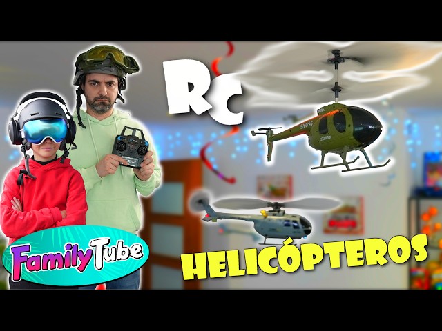 Vídeo relacionado con Mucek Helicóptero teledirigido de 2,4 G, luces LED, 3,5 canales, giroscopio y altura fija, avión de juguete para niños adecuado para interior y exterior (azul)