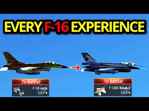 1 MATCH IN EVERY F-16 IN WAR THUNDER EXPERIENCE (still the best fighter?)