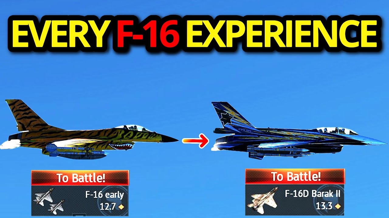 1 MATCH IN EVERY F-16 IN WAR THUNDER EXPERIENCE (still the best fighter?)