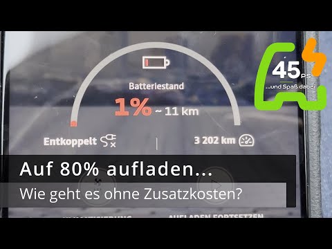 Dacia Spring - Wie lade ich auf 80%?