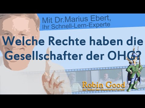 Welche Rechte haben die Gesellschafter der OHG?
