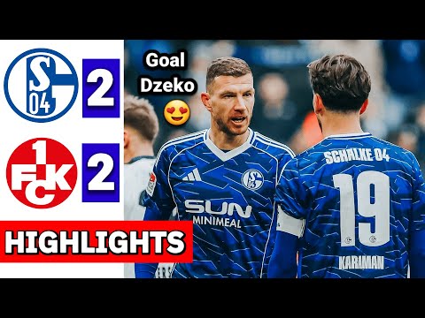 FC Schalke 04 - 1. FC Kaiserslautern 2-2 Highlights | 2. Bundesliga 2025/26 Edin Džeko First Goal