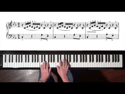 Bach Prelude No.3 from “12 Short Preludes” for Intermediary Pianists [BWV 999]