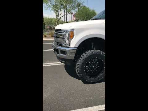 2017 Ford F-350 superduty bds suspension 6" 4 link lift kit 37"tires 22x12 fuel wheels fox shocks