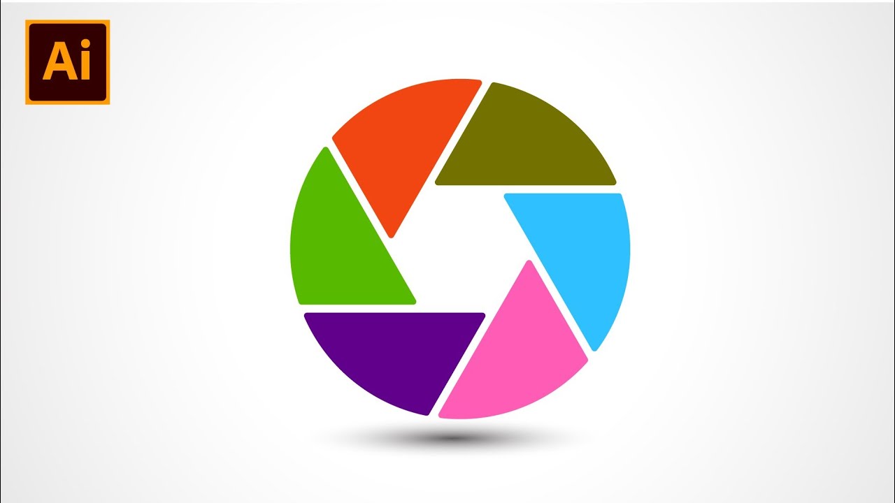 Adobe illustrator cc tutorial : Camera Shutter Design Illustrator tutorial