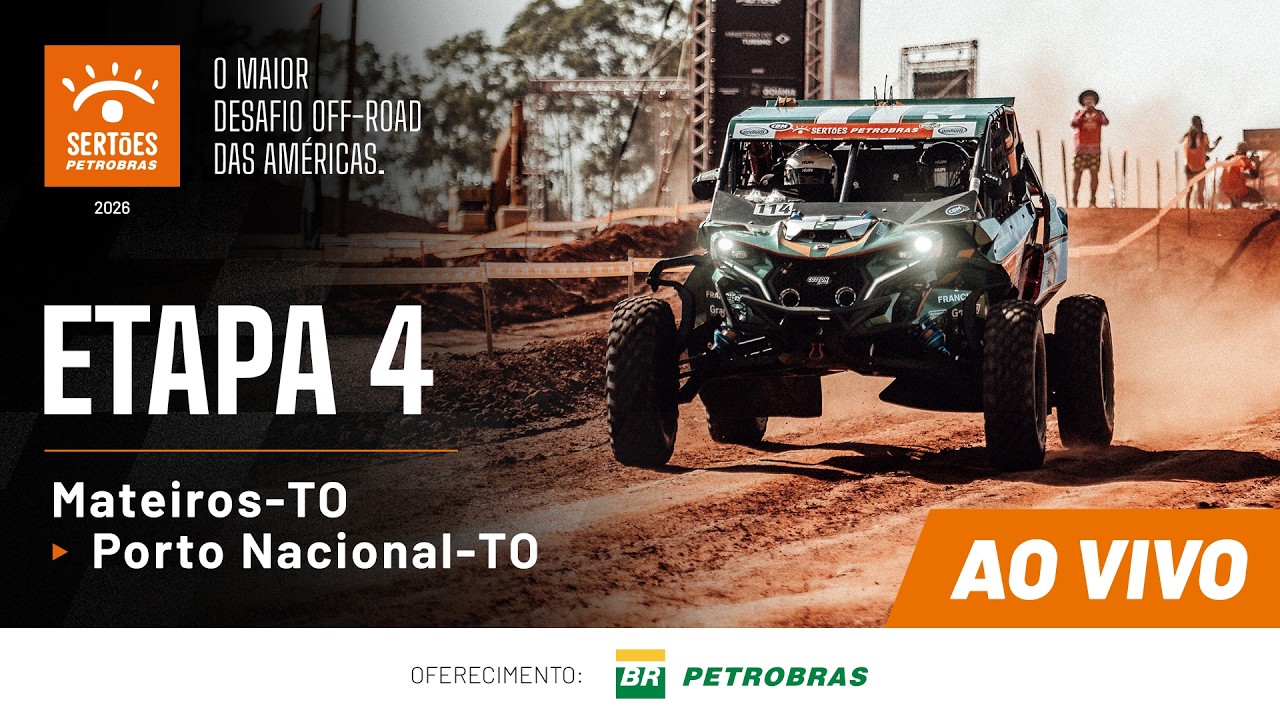 🔴 AO VIVO | Etapa 4: Mateiros a Porto Nacional – Sertões Petrobras 2026