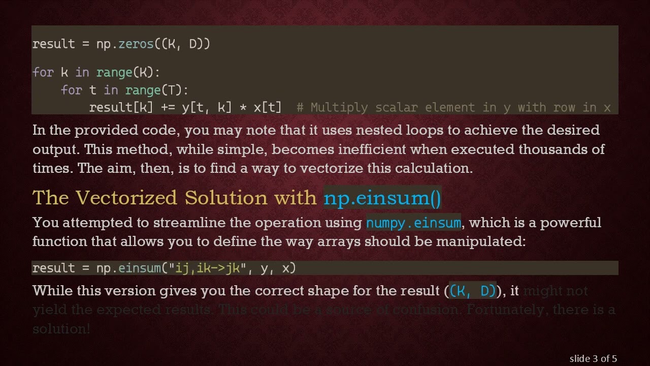Efficiently Vectorizing Operations with Numpy: Enhancing Python Performance