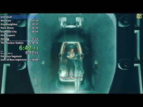 Fallout 4 - Brotherhood Ending Glitchless Speedrun in 1:54:19