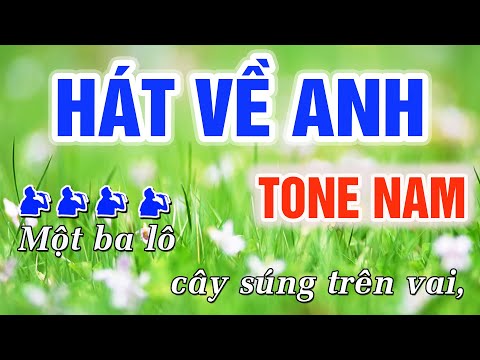 Hát Về Anh Karaoke Tone Nam Nhạc Sống | Trung Hiếu Karaoke
