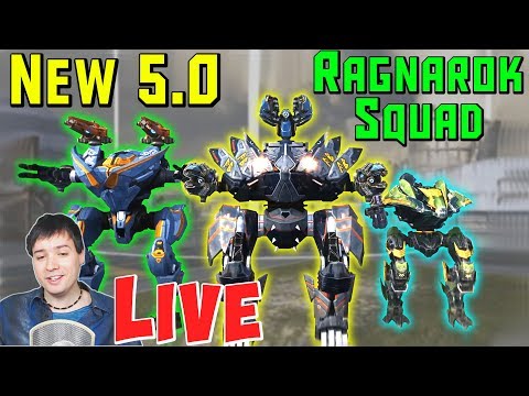 War Robots Live: New 5.0 Ragnarok Robots MAXED Mk2 Gameplay WR