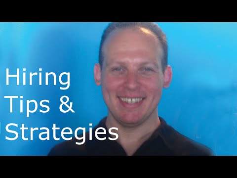 Hiring tips and strategies. How to hire staff for events or a local small business Video