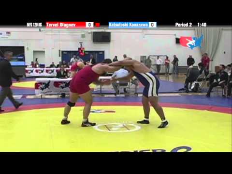 120 KG Round 1 - Tervel Dlagnev (Sunkist Kids) vs. Katsutoshi Kanazawa (JPN)