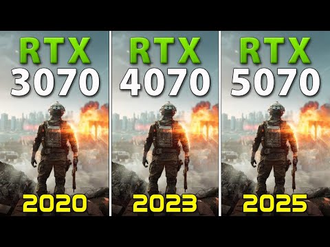 RTX 3070 vs RTX 4070 vs RTX 5070 - Test in 10 Games | 1440p + DLSS 4