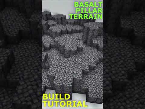 Basalt Pillar Terrain | Minecraft Build Tutorial