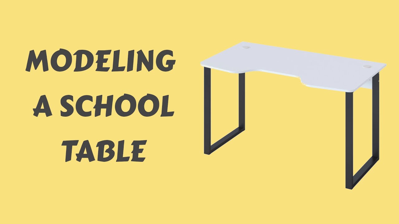 Mesa escolar Sokol Modelo 3D