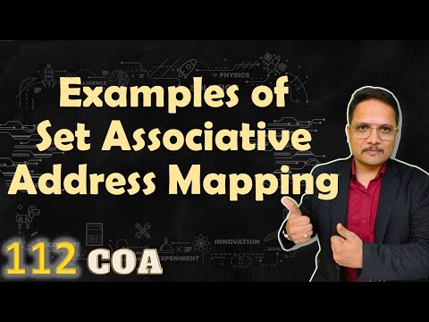 Example on Set Associative Address Mapping in Cache Memory