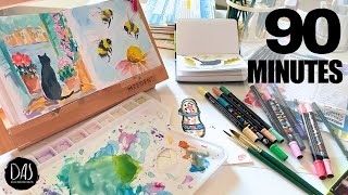 7 Quick Ways to Watercolor a Gift, Greetings Card or to Warm-up!