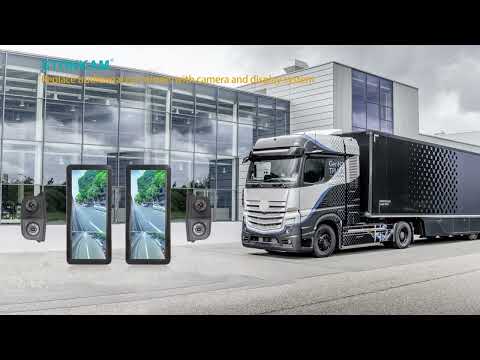 12.3 inch HD Dual Screen Electronic Mirror System for Trucks and Buses Blind Spot Monitoring