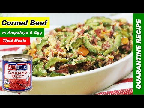 Corned Beef with Ampalaya and Egg Recipe | Ginisang...