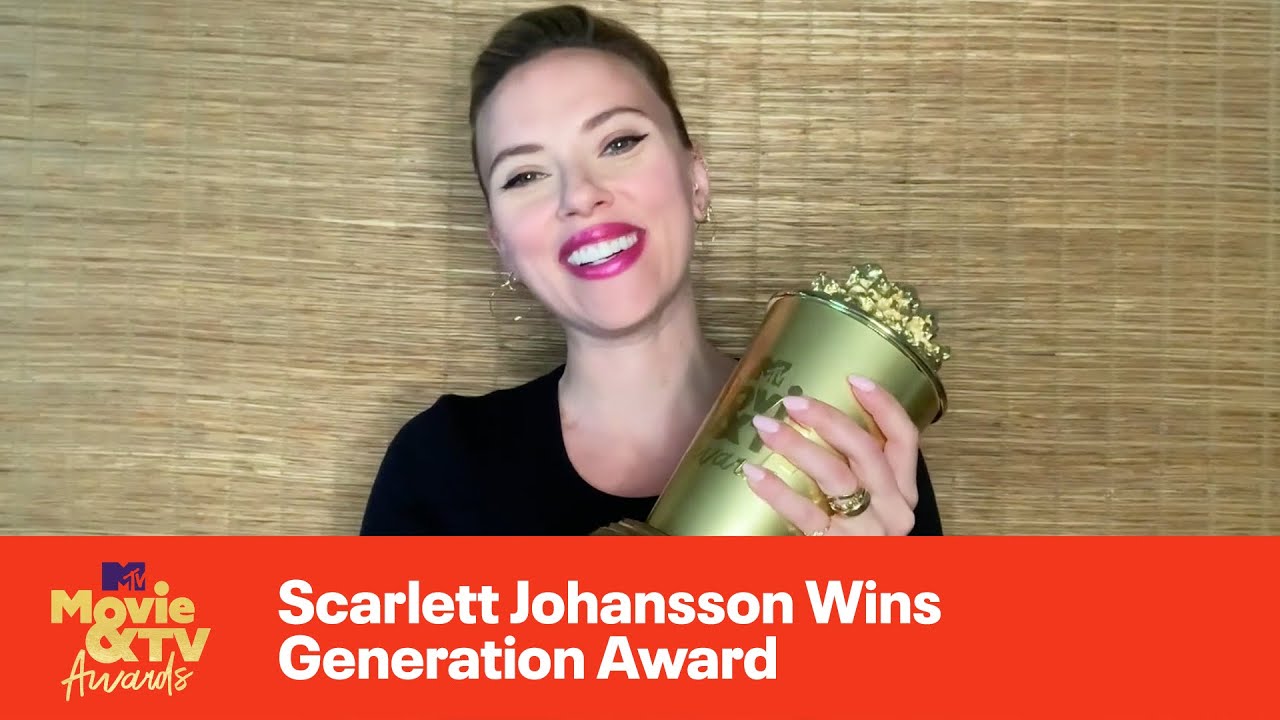 Scarlett Johansson Wins Generation Award | 2021 MTV Movie & TV Awards thumnail