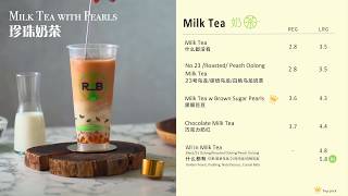 R&B 巡茶 MENU: Milk Tea