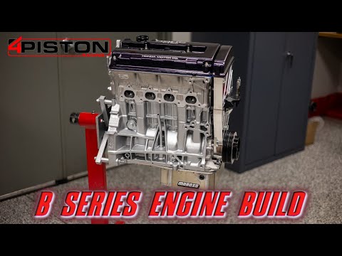 Building a 4 Piston B-Series NA Honda Engine from Scratch!