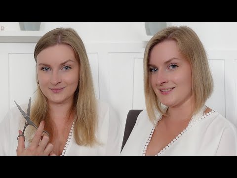 CUT YOUR LONG BOB YOURSELF | Cut 25 cm hair yourself